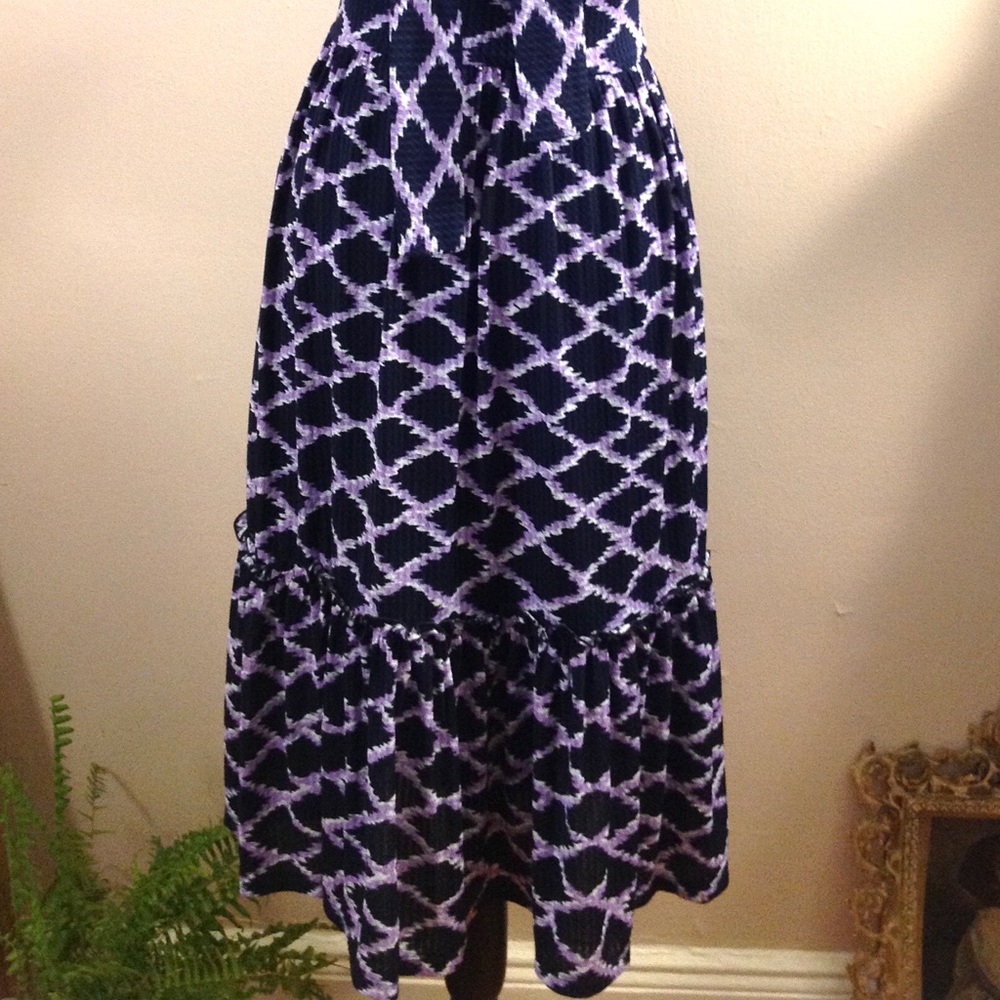 MICHAEL MK Ruffled-Hem purple Dress_P/XS - Picture 7 of 8